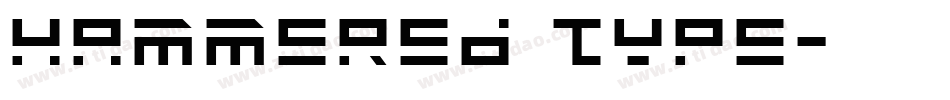 Hammered Type字体转换